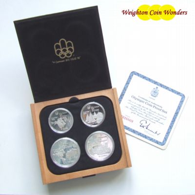 1976 Canada Silver Proof 4 Coin Set – Olympics Series 1976 Canada Silver Proof 4 Coin Set – Olympics Series